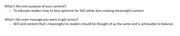 How to Optimise your Content for SEO and for Readers