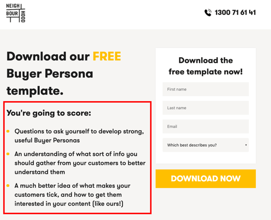 Landing Page A/B Testing of the Copy 