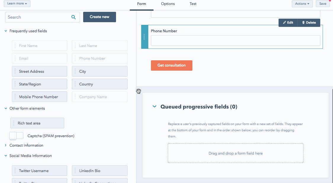 How to find progressively profiling in HubSpot