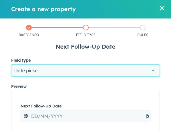Creating a Next Check-In Date custom property on the Deal object in HubSpot