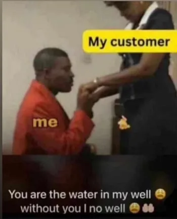 Thank you message to customers
