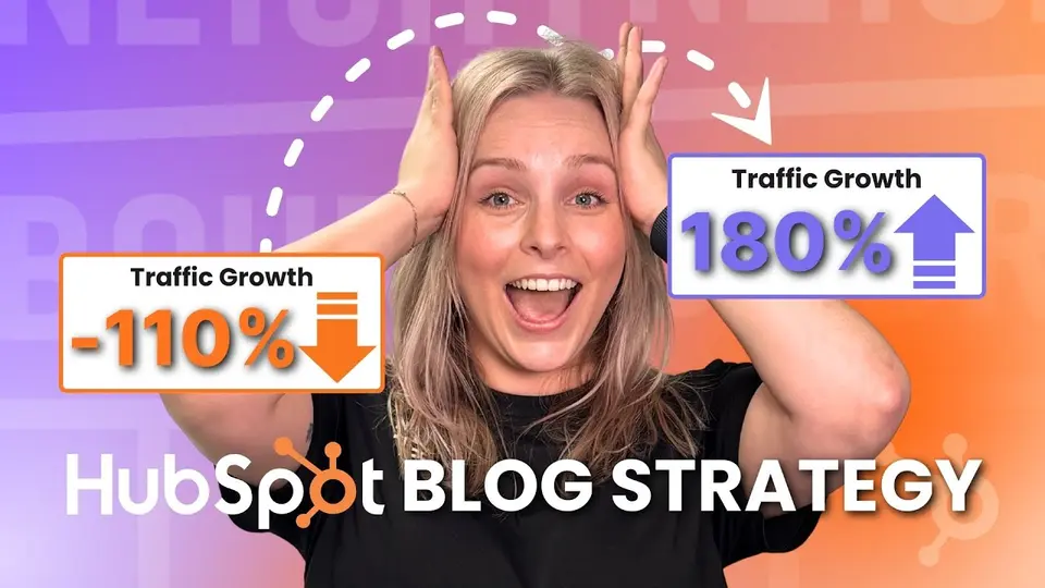 Video thumbnail: a Neighbourhood presenter above the words HubSpot blog strategy