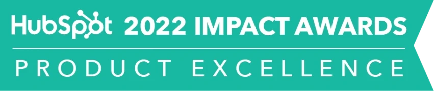 HubSpot 2022 Impact Award, Product Excellence